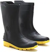 Bota Galocha Impermeável Cano Médio Pvc Pega Forte Grendene Sola Amarela