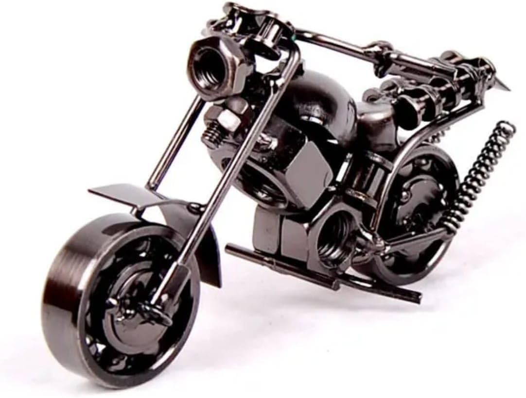 Iron Mini Bike for Home Decor Decorative Showpiece (Size - 5 x 3 inches, (Color - Silver)