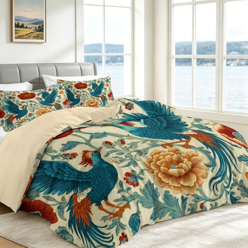 Housse de couette phénix style William Morris chic - 3