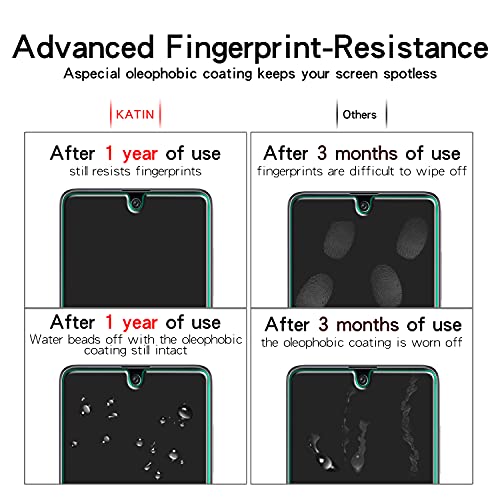 Katin [2-Pack] Screen Protector For Samsung Galaxy A71 5G, Galaxy A71 5G Uw, Galaxy A71 4G Tempered Glass, Anti Scratch, Bubble Free, Support Fingerprint Scan, Easy To Install, Case Friendly #TOP4