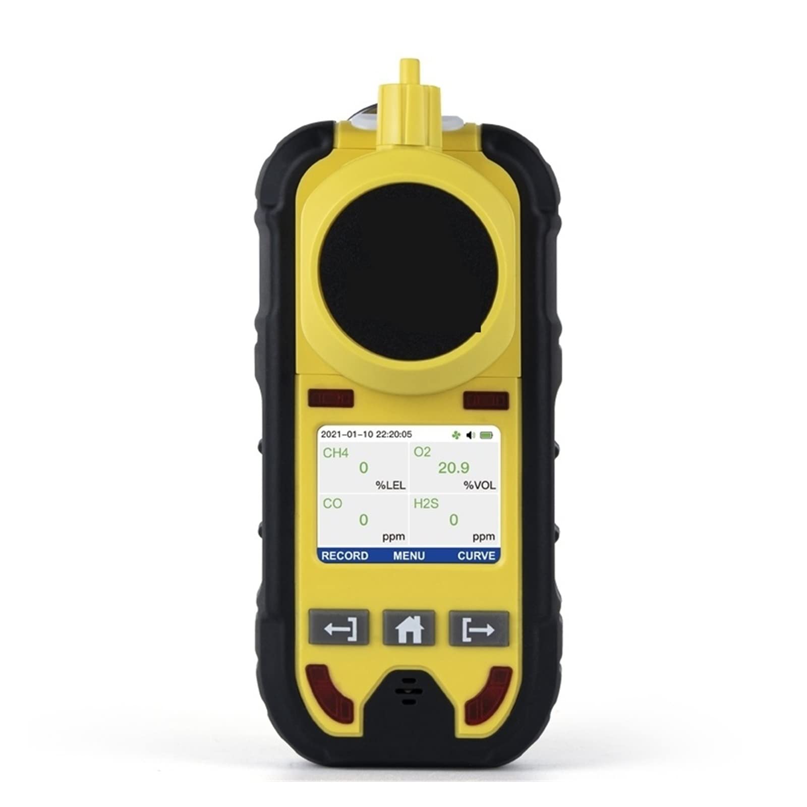 Detektor gazu, Monitor gazu pompy O2 H2S CO LEL cyfrowy detektor gazu LCD tlen siarkowodór tlenek węgla palny wykrywacz nieszczelności(With Pump)