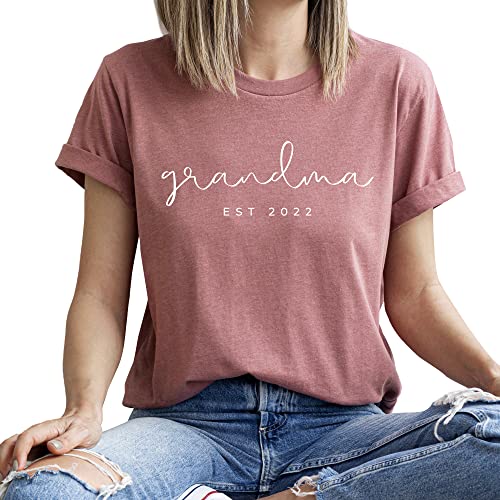 Grandma Est custom Shirt Funny Cute Graphic Tees Women Letter Print T-Shirt Casual Short Sleeve Tops4