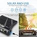 T6 Tire Pressure Monitoring Systems TPMS 6 Alarm Modes Wireless Solar Power and USB Charge with 4 External Sensors Lcd Display Real Time Pressure and Temperature Alarm Auto Safety Monitor for Rv