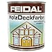 Produktbild Feidal Holzdeckfarbe v. Fachhandel Farbton rotbraun ( schwedenrot ), seidenglänzend / Industrie Dauerschutzfarbe / Wetterschutzfarbe / 2,5 L