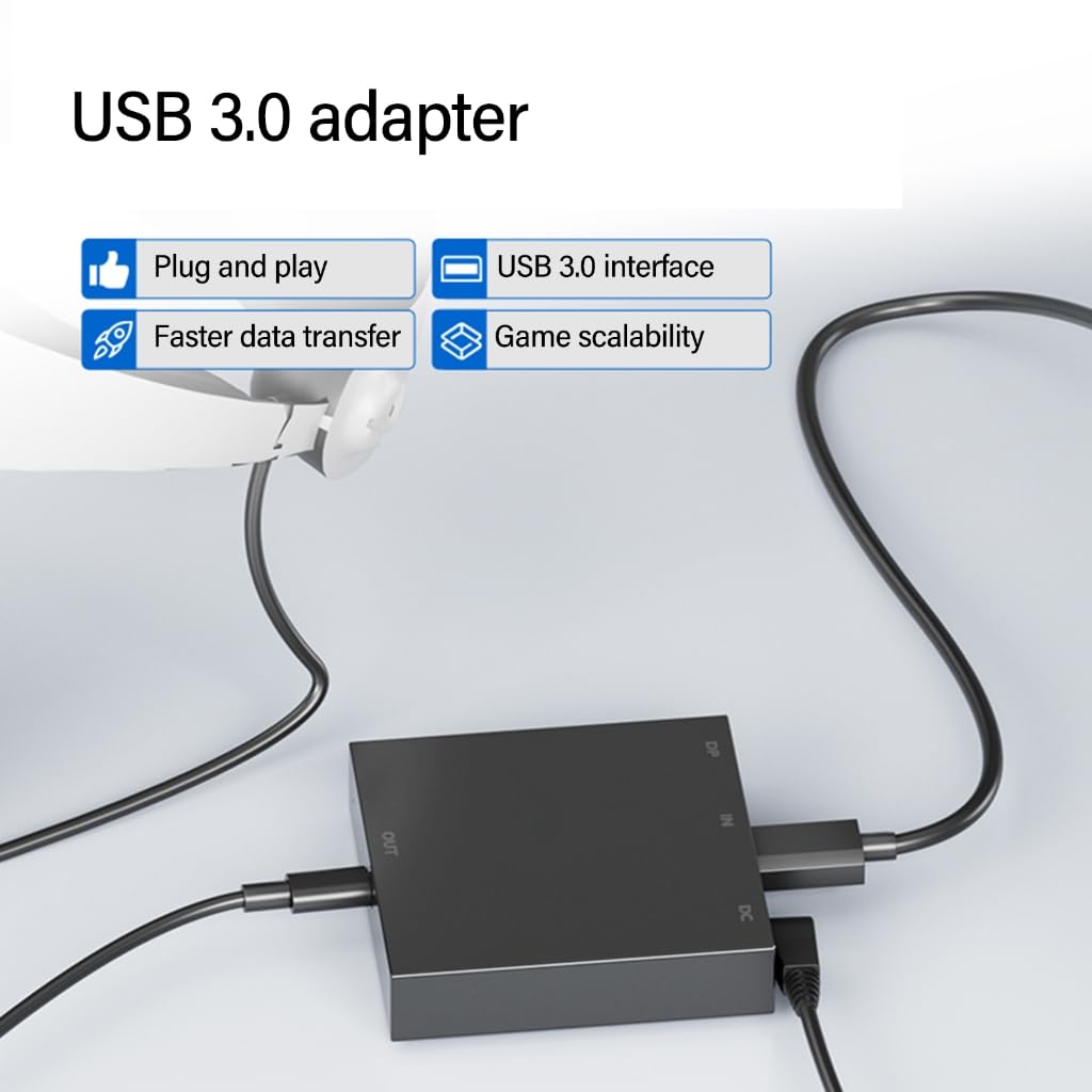 Goditi il nuovo gioco di realtà virtuale utilizzando l'adattatore VR2 USB 3.0 e il cavo DisplayPort