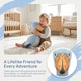 lilizzhoumax Siedzący dziób na butach, pluszowe zwierzątko, duże, słodkie, realistyczne, pluszowe, miękkie zwierzątko Kawaii, poduszka dla dzieci, dekoracja mieszkania, prezent dla chłopców i