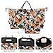 Fashion Leaf Pattern Orange Black Decorative Large Bag Gym Sports Carry with Toiletry Bag for Yoga Multifunctional bulto de para Hombre