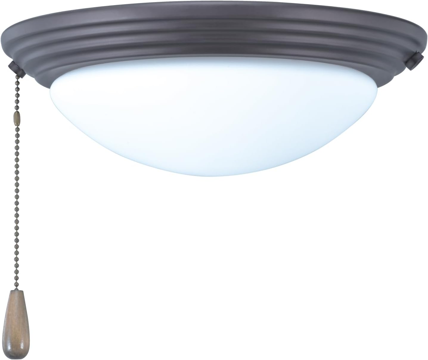 RP Lighting 10-3/4-Inch Wide Single Ceiling Fan Light Kit, White