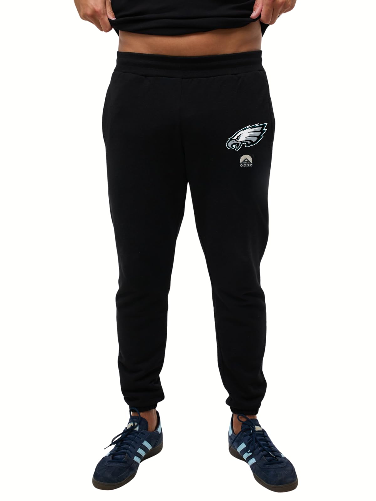 OOSC Mens Philadelphia Eagles Sweatpants, Black, L EU