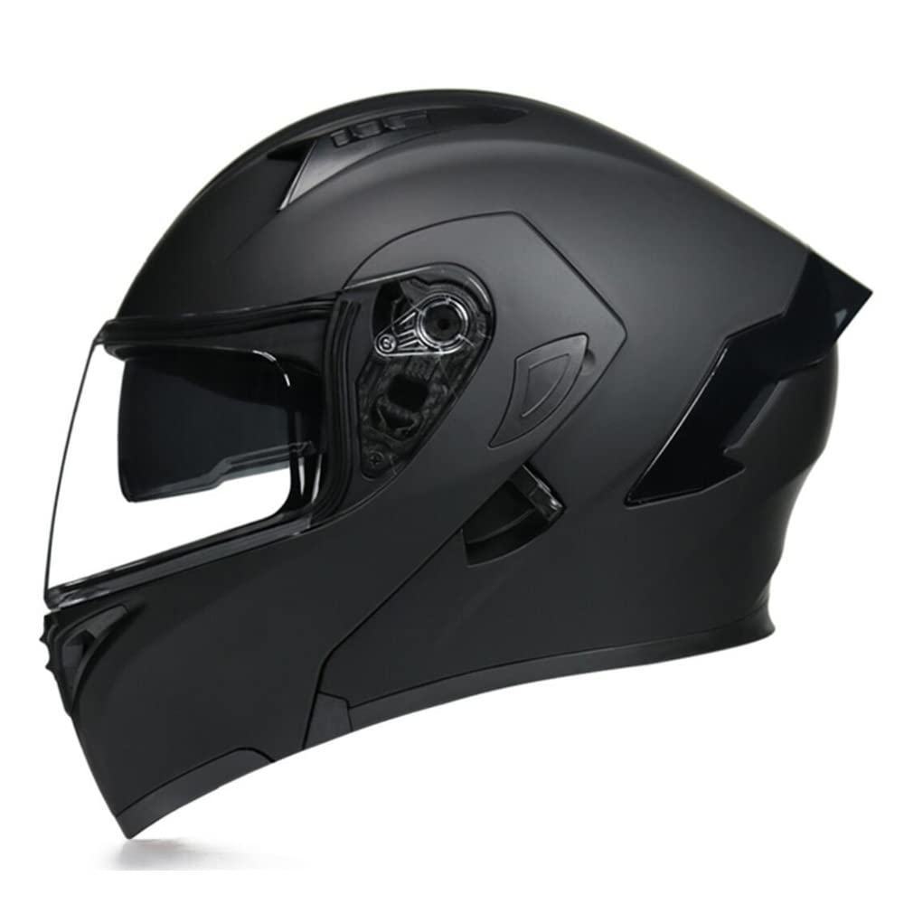 Full Face Flip Up Motorcycle Modular Helmet Integrated Motorbike Dual Visor for Adults Men Women Moped Street Racing DOT Approved — view 30