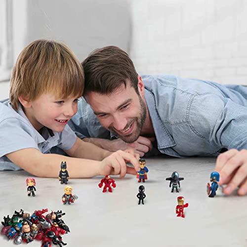 Yanerxin 20-Piece Mini Superheroes Action Figures Set, Kid's Birthday Party Decor, Cupcake Toppers & Gifts #TOP3