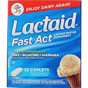 Lactaid Fast Act – 32 Caplets, Pack of 5