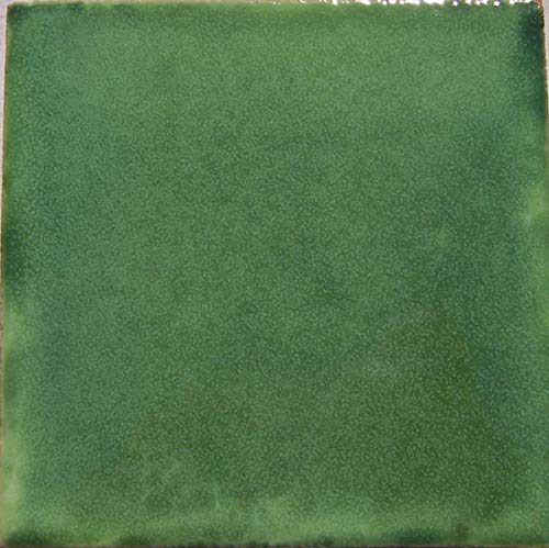 Washed Green Color Talavera Mexican Hand Painted Tiles Box of 50