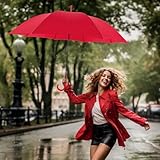 RUMBRELLA Red Golf Umbrellas 50IN Large Oversize Windproof,Auto Open Umbrella for Men and Women - Image 8