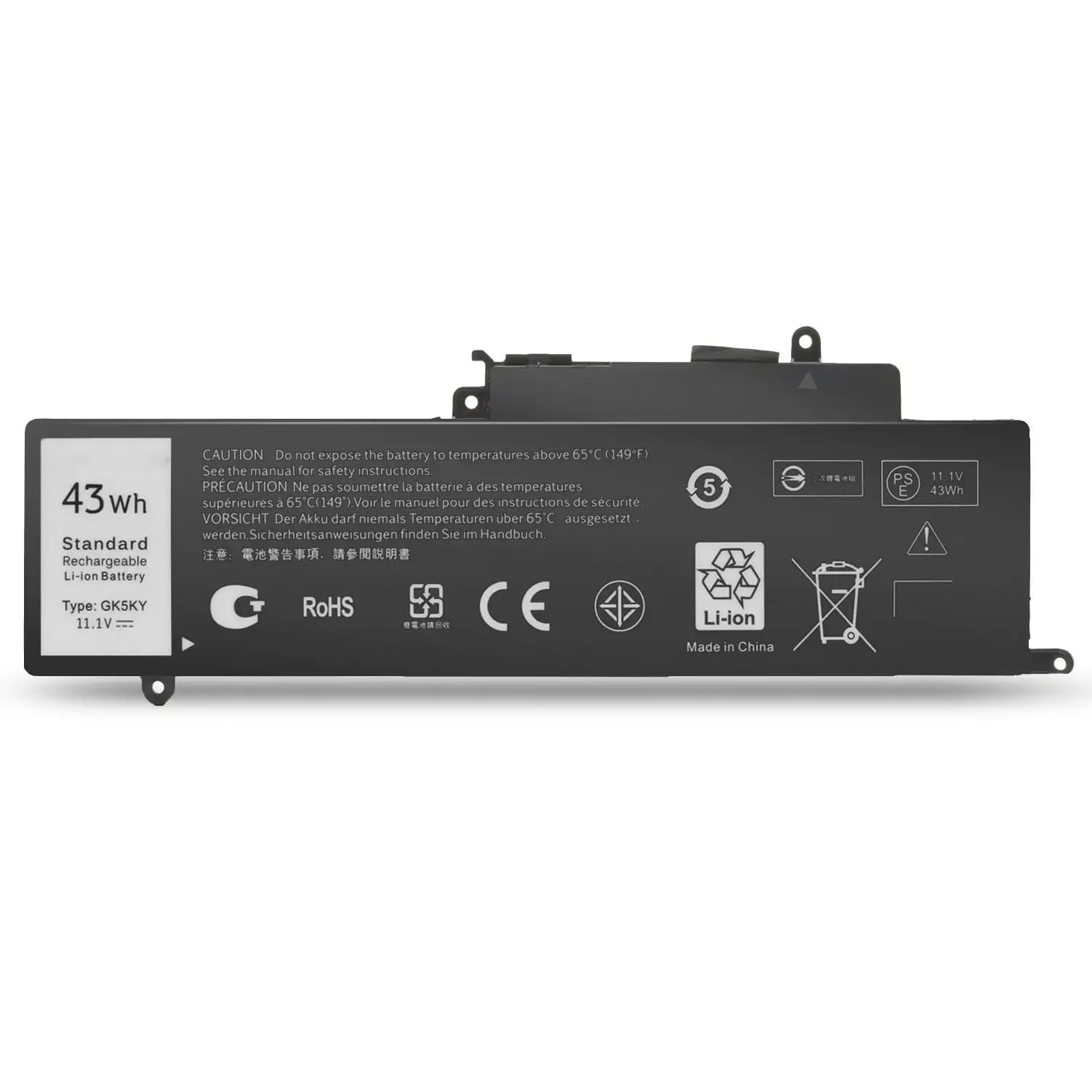 11.1V 43Wh GK5KY 0GK5KY 4K8YH 0WF28 Laptop Battery Compatible with Dell Inspiron 11 3147 3148 3152 3153 3157 3158 Inspiron 13 7347 7348 7352 7353 7359 Inspiron 15 7558 7568 92NCT 092NCT