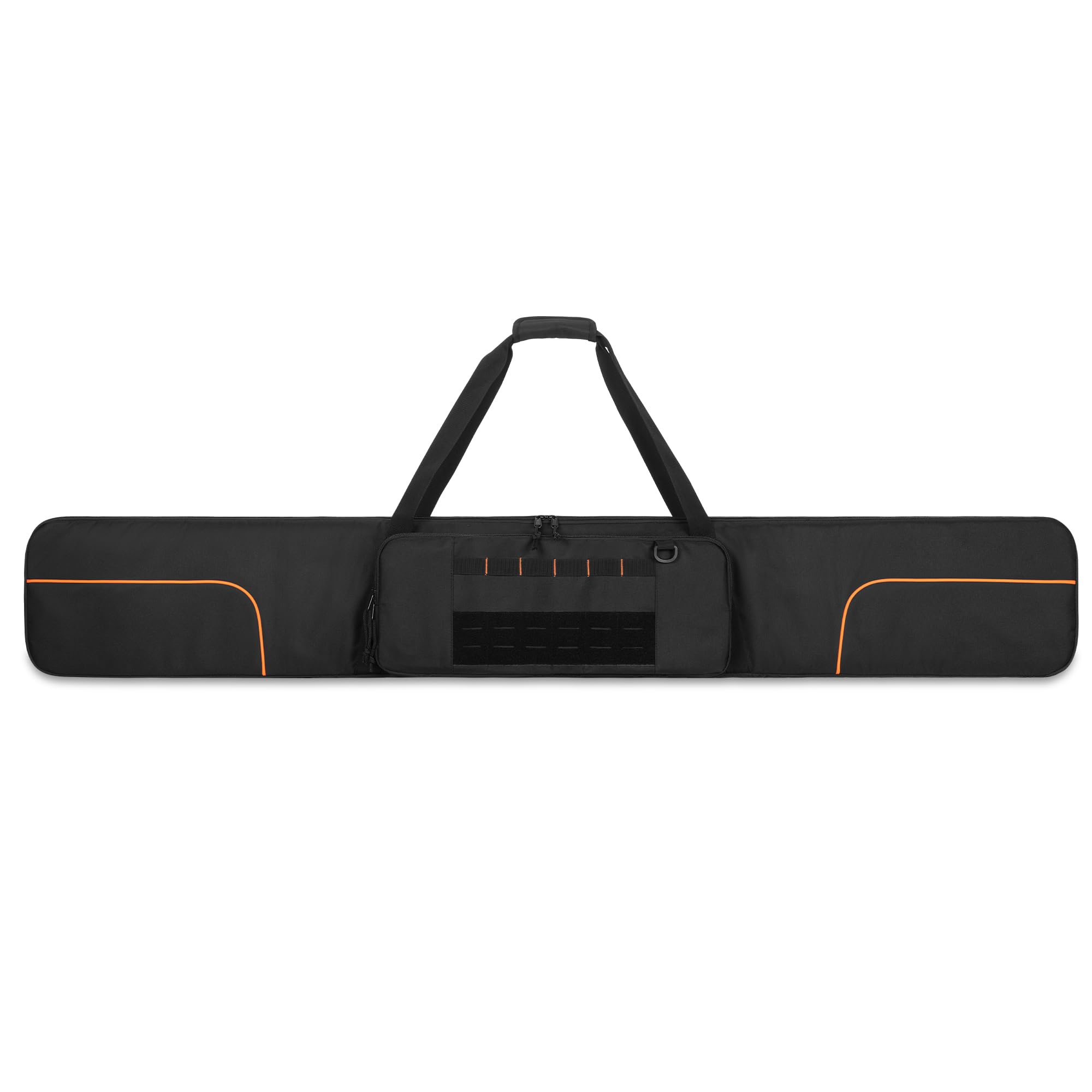 Rexmica Bolsa para 2 Guías de Sierra Circulares - hasta 150 cm, Negro | Porta Carril Guía Acolchada, Bolse de Transporte para Guía con Bolsillo Grande con Cremallera y Asa (Solo Bolsa)