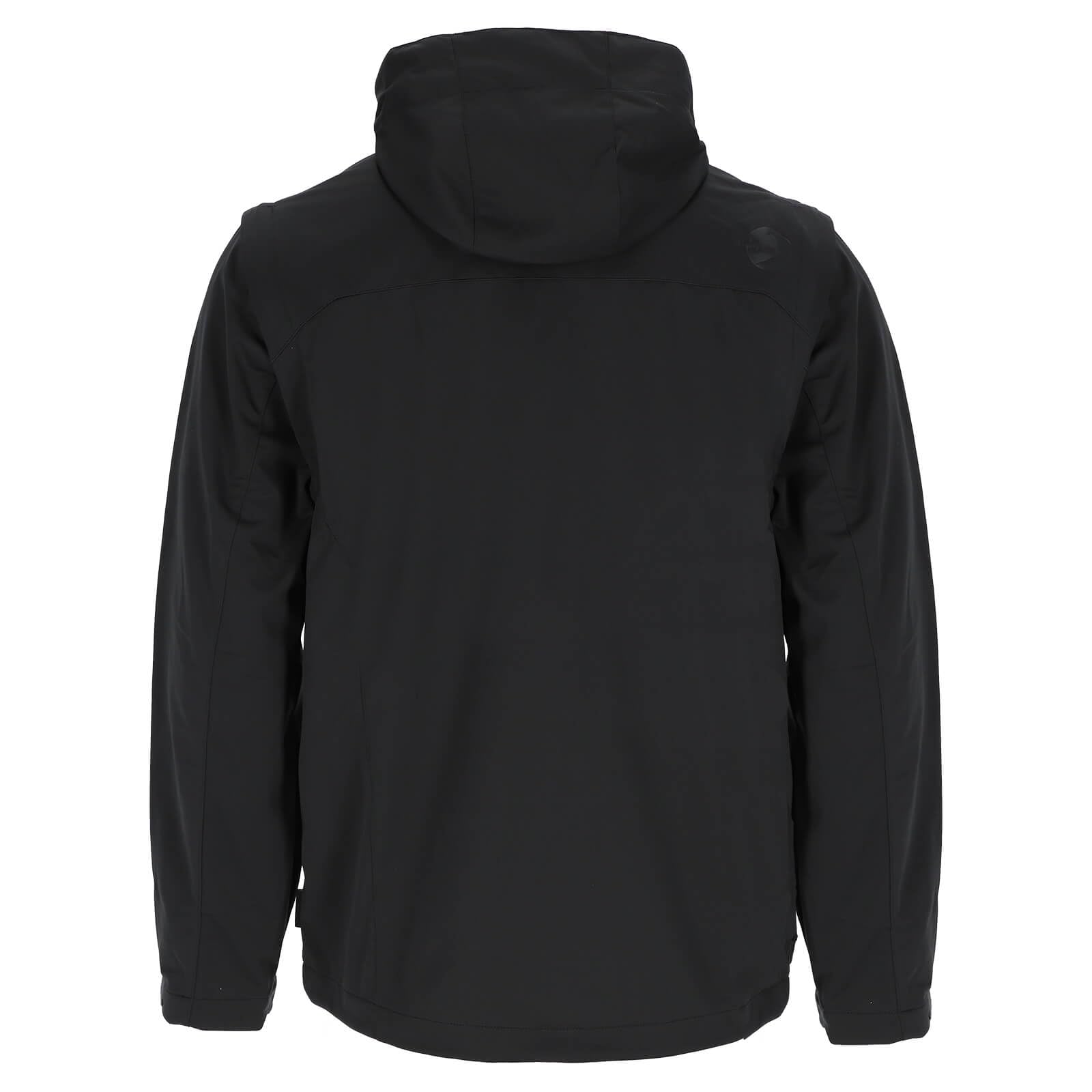 Blue Wave Herren Softshelljacke Jan mit abzippbaren Ärmeln - Outdoor-Jacke mit abnehmbarer Kapuze in Anthrazit Größe S