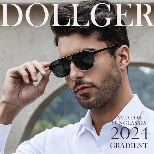 Dollger Retro Polarized Aviator Sunglasses for Men Women Vintage 70s Square Flat Pilot Shades Driving Fishing UV Protection2