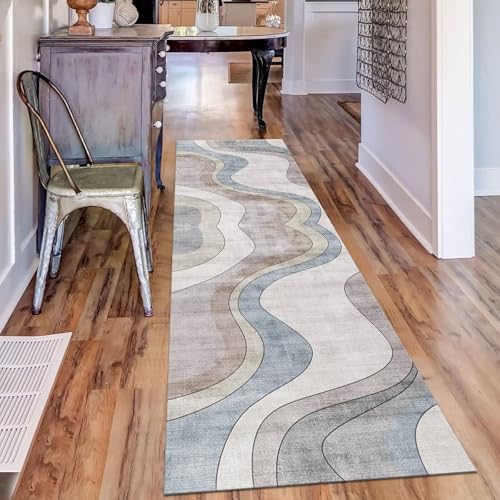 Tapis de couloir et tapis pour couloir cuisine salon lavable 120 x 300 cm - 4