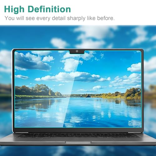 Image of 2-Pack Blue Light Blocking Screen Protector for 14 Inch MacBook Pro (2021-2025, M5, M4, M3, M2, M1, Pro /Max), Matte Cover Anti Glare Film Eye Protection Shield for Mac 14in, Anti-Scratch Protector