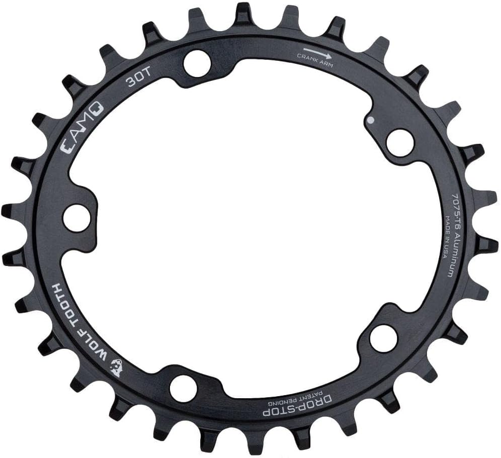 Wolf Tooth Components Camo Oval Chainring Black, 32T