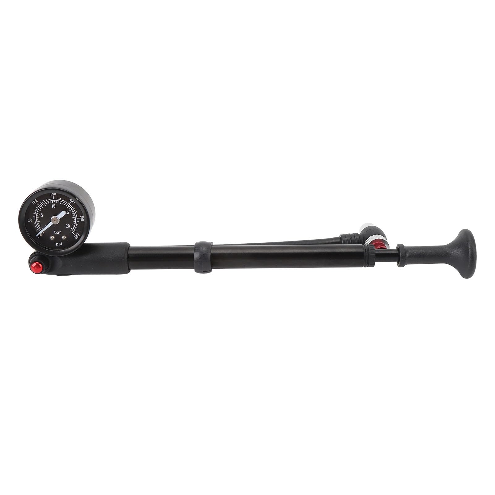 Shock Pump for Fork Suspension, High Pressure Shock Pump up to 300 PSI, Accurate Air Pump with Leak - Proof Valve for Mountain Bike and Motorcycle Shocks
