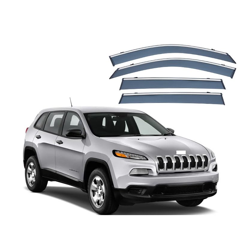 Déflecteurs de vent pour Jeep Cherokee KL : roulez vitres ouvertes sous la pluie