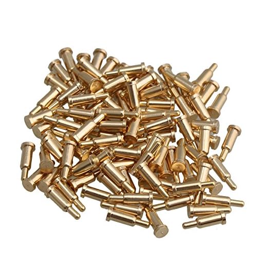 Mxfans 100x Golden Plating Copper Spring Pogo Pins Probes 2mm Dia 6mm Height