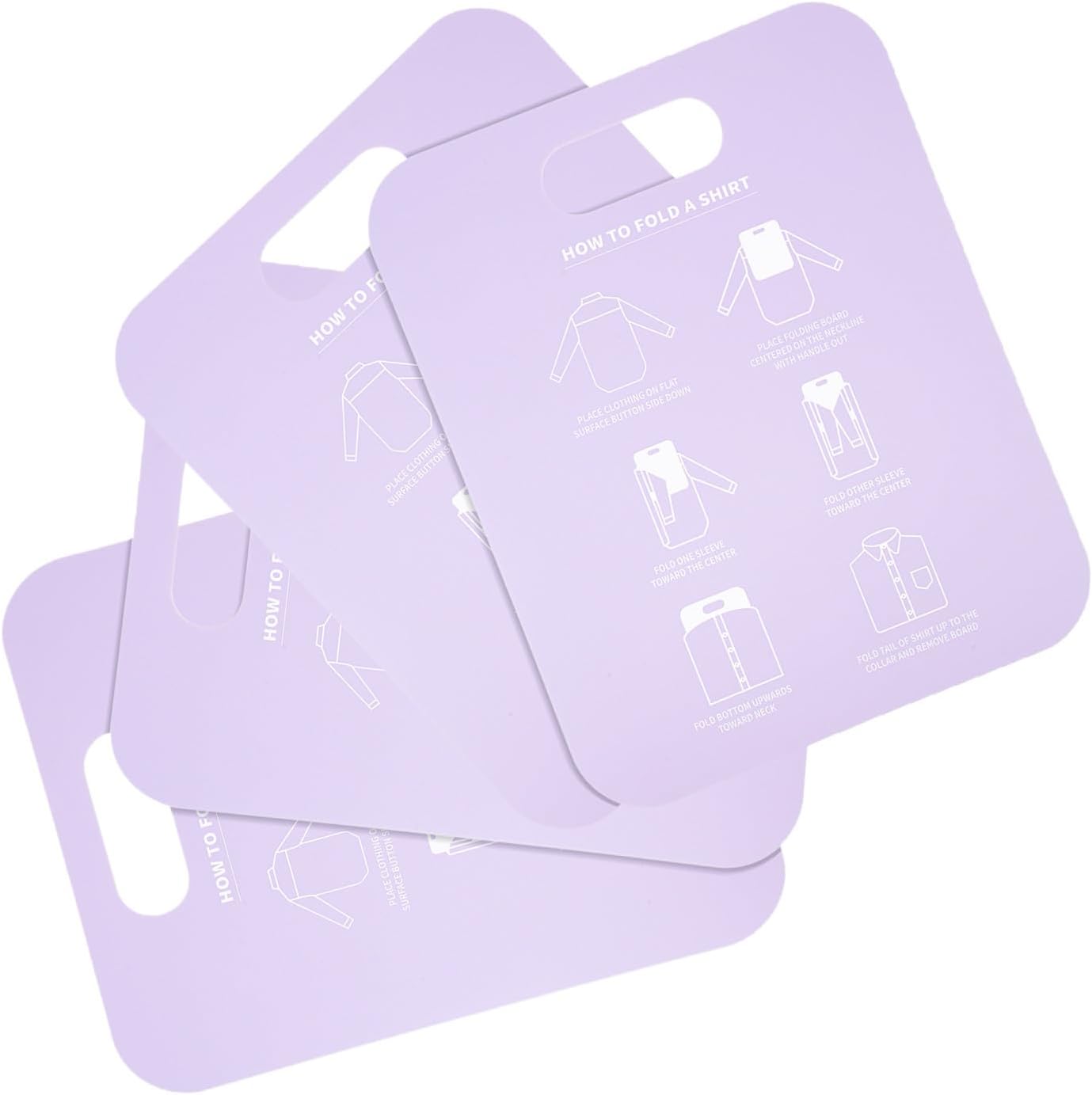 4pcs PP Adult Clothes Folding Board for Travel Laundry Organization