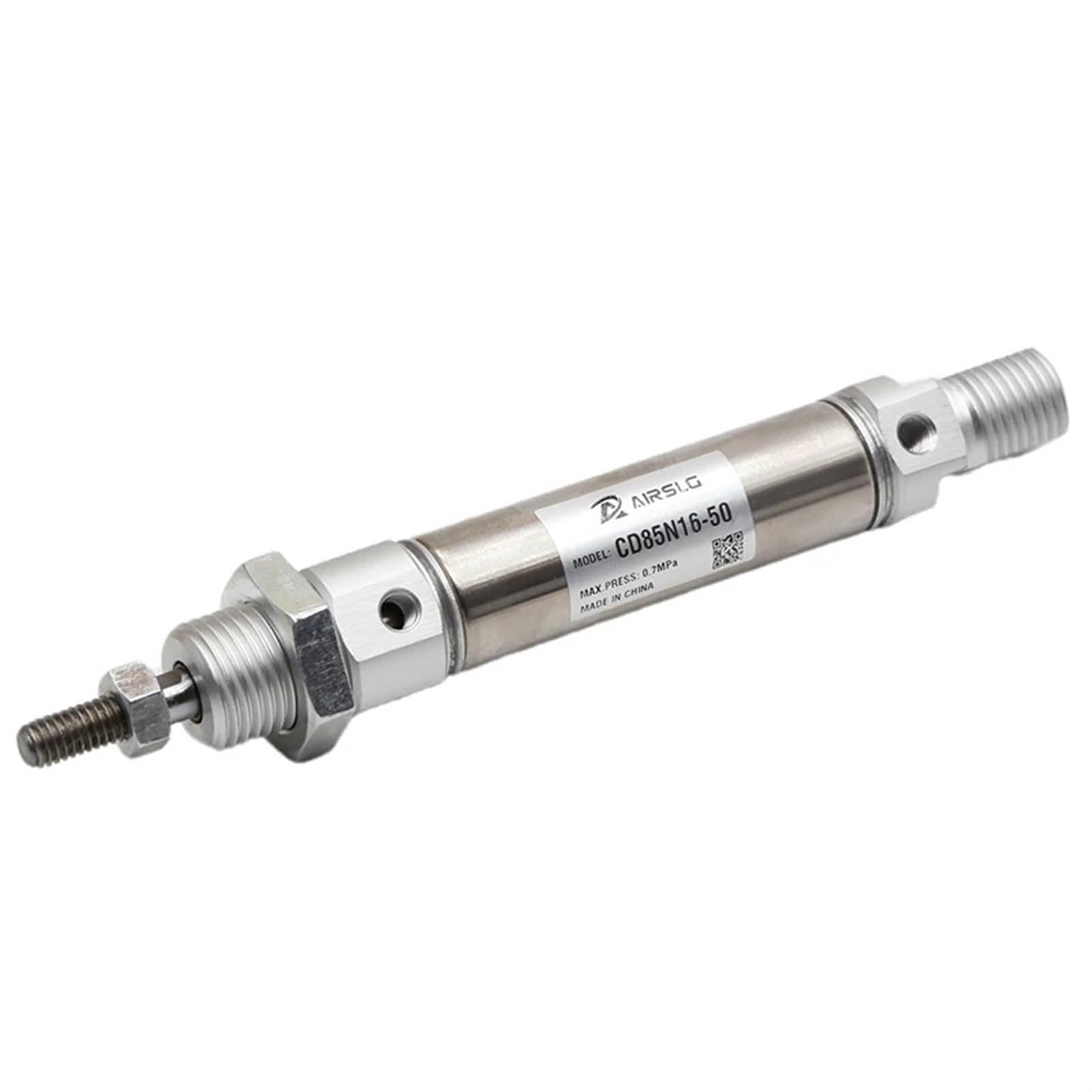 Mini-cylindre CD85N16 à double effet pour un guidage pneumatique précis de 75mm