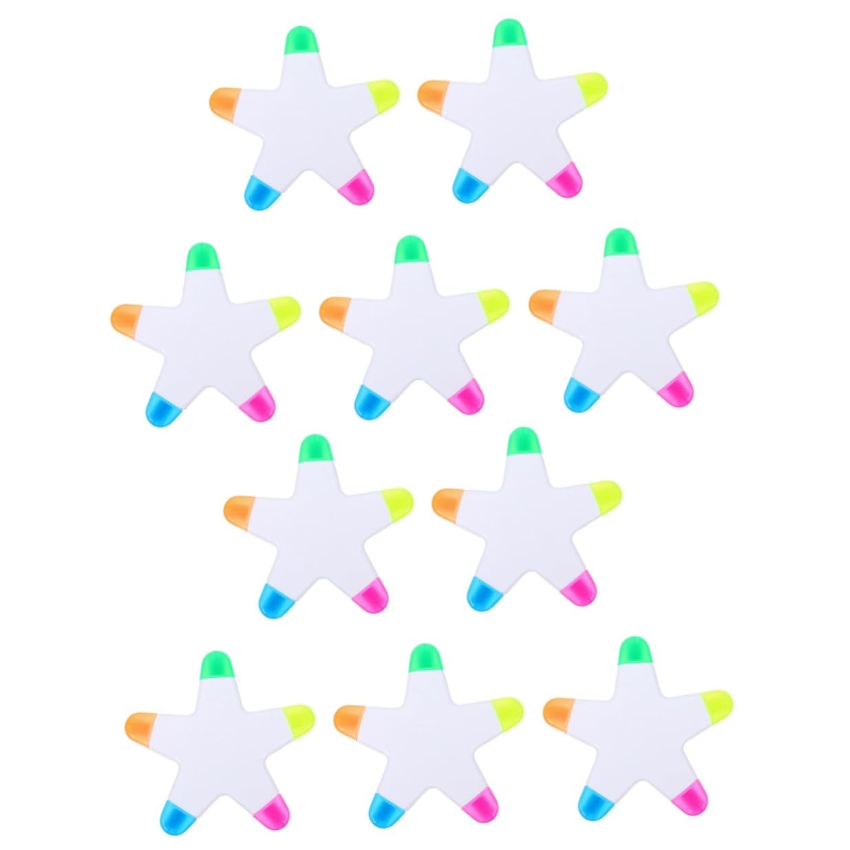 Surligneur étoile lot de stylos fluorescents pour notes de bureau - 8