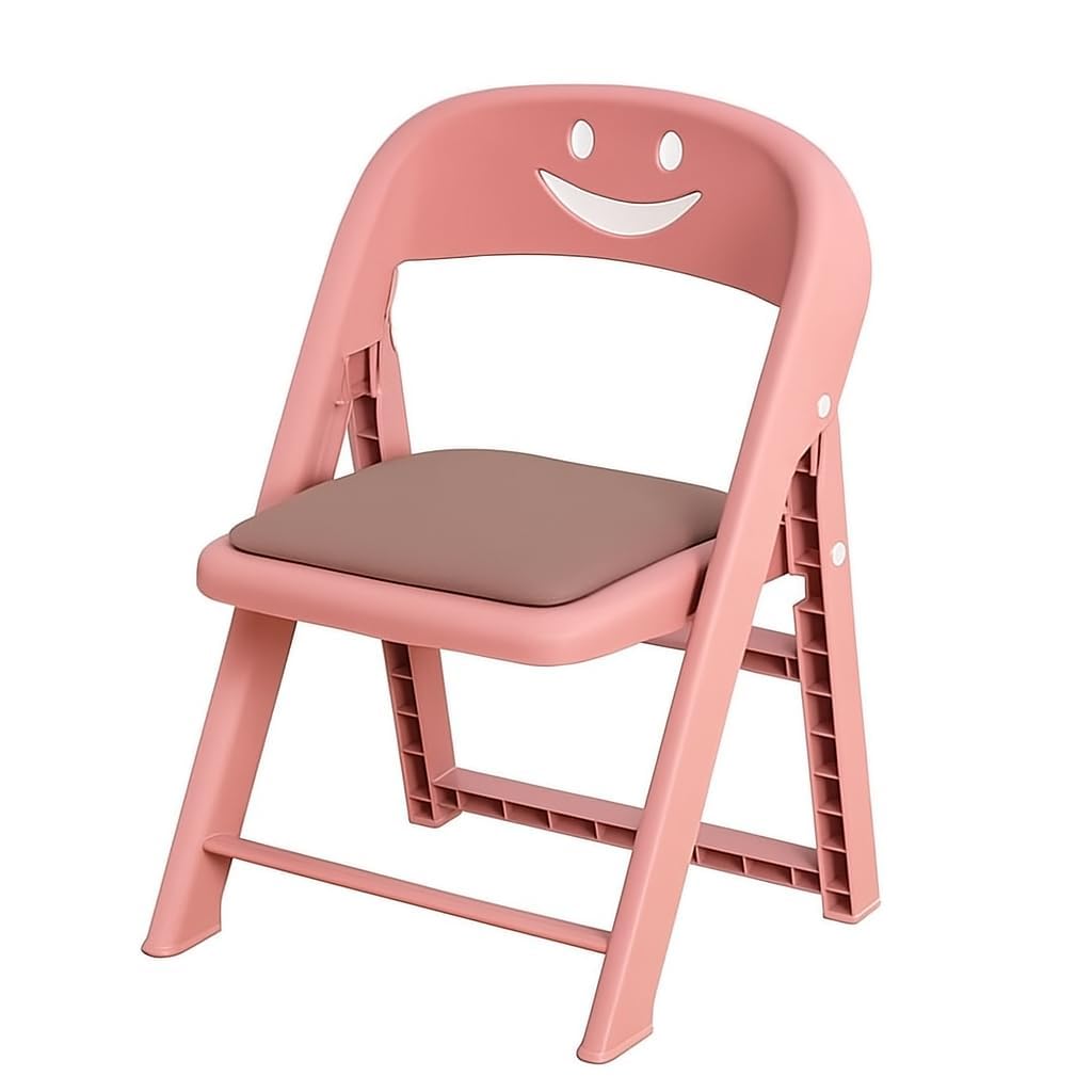 BHAJANSHREE Plastic Foldable Kids Chair with Backrest Lightweight, Durable & Portable Study Chair for Kids Space-Saving Folding Stool Chair for Dining, Study, Living Room (Multicolor)-image-26