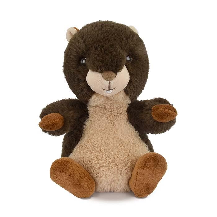 Histoire D’Ours - Doudou Peluche Marmotte 20 cm Matière Stretch Ultra Douce – Doudou Mixte Apaisant à câliner – Idée Cadeau Naissance pour Filles et...