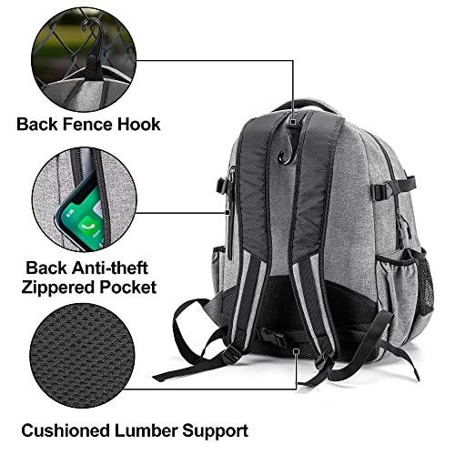 Dsleaf Baseball Backpack With Separate Shoe Space, Softball Bat Bag Holds Up To 4 Bats, Hence Hook And Multi Pockets For Essentials #TOP3