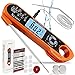 Thermometer Digital Küche Fleisch Grill - Bratenthermometer Instant Read Küchenthermometer mit Sonde Fleischthermometer Wasserdicht Kochthermometer für Flüssigkeiten Lebensmittel Milch