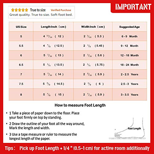 image for THEE BRON Infant Toddler Baby Soft Sole Leather Shoes for Girls Boys W