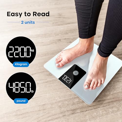 GE Bathroom Scale for Body Weight, Digital Weight Scales 500lbs Heavy Duty - image 3