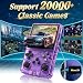 Retro Konsole Handheld Spielkonsole mit 20000+ Spielen, 3,5 Zoll IPS Bildschirm, Tragbare Retro Spielekonsole mit Linux System, R36S Portable Gaming Konsole für Zuhause und Reisen (Rauchlila)