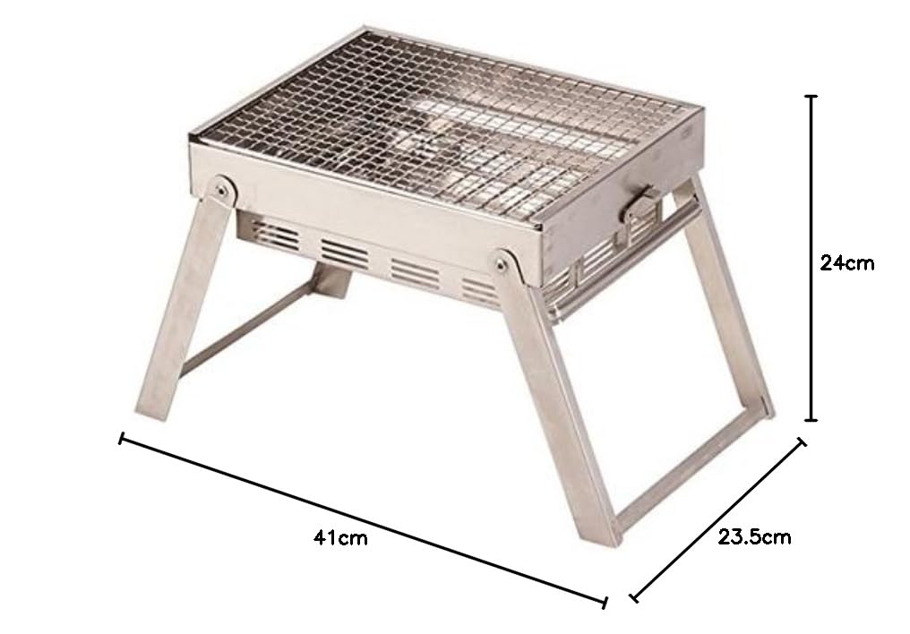 Amazon | クオルツ コンパクトステンレスグリル QGBG053 （Qualz BBQ