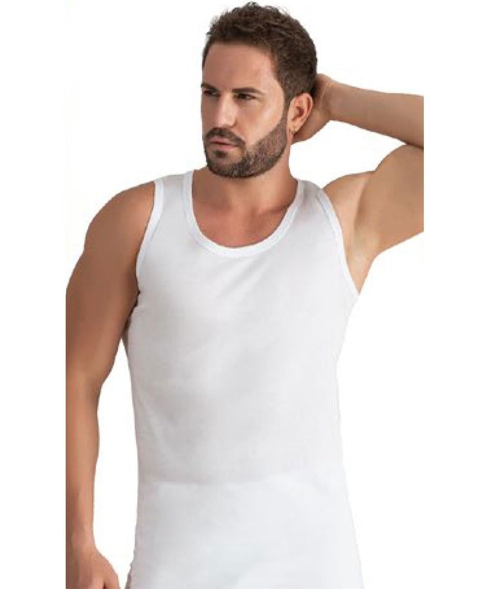 de fonseca T-Shirt/Canotta da Uomo 100% Cotone Pettinato Pacco da 3 e 6 pz, Limited Edition
