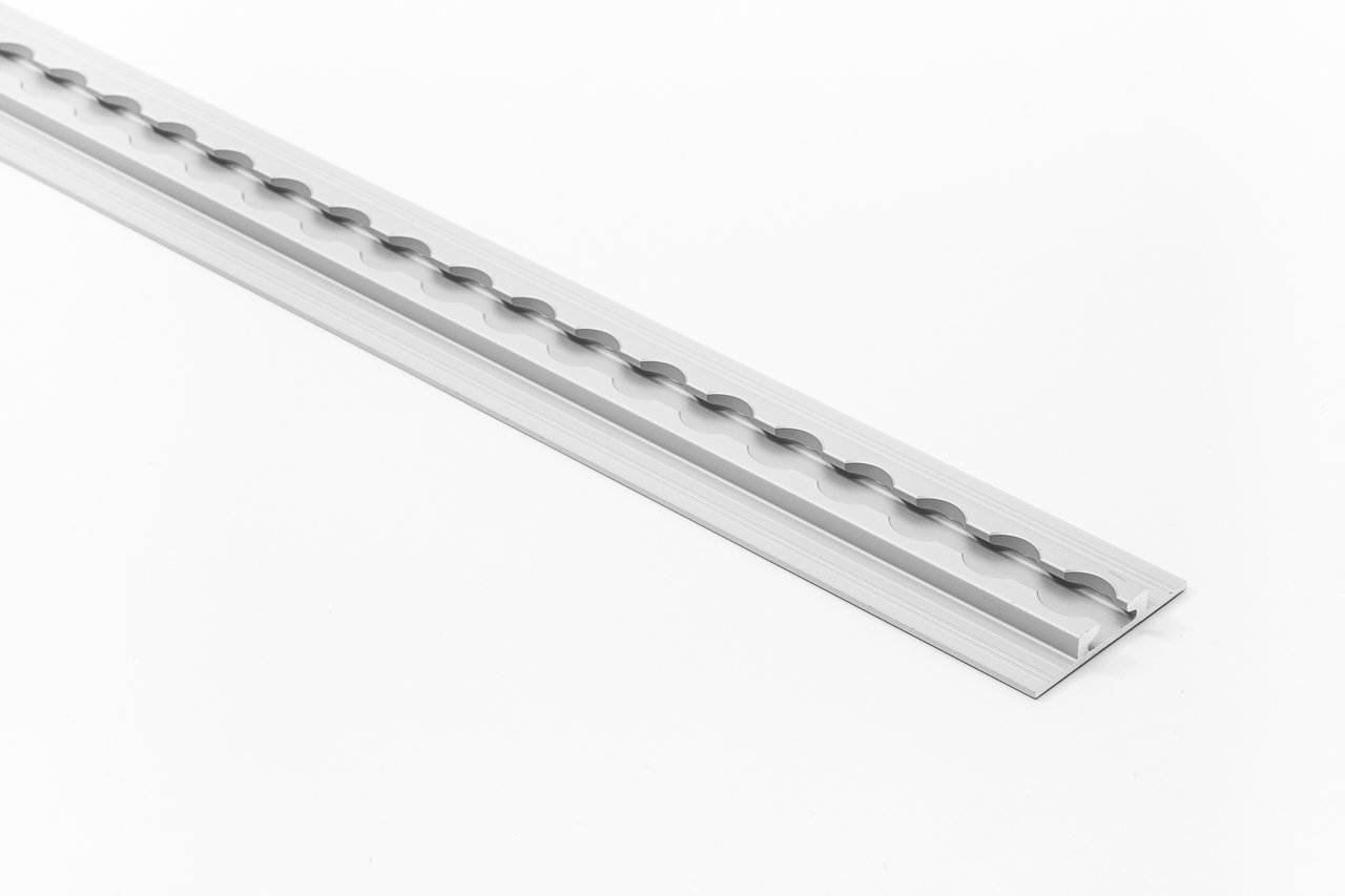 1x Lasi24 Lashing Rail Telescopic Aluminium 1.5 m Length 20 mm Hole Diameter