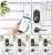 Veise RZ07B Smart Locks for Front Door, 2 Lever Handles, Fingerprint Keyless Entry, App Control Biometric Door Lock Set, Touchscreen Keypad Deadbolt, Easy Install, Auto Locking, Matte Black
