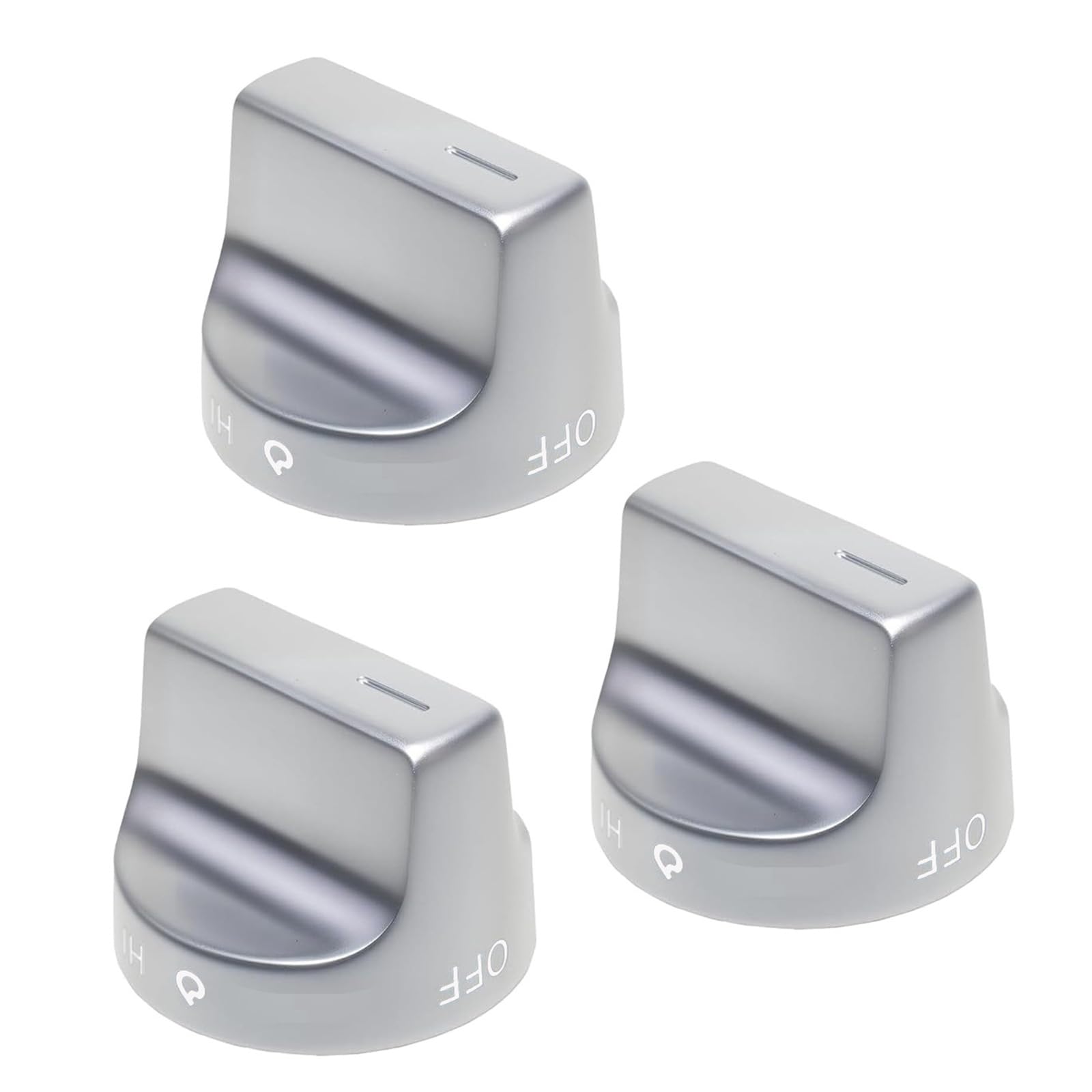 Tfaoys 3Pcs Quick Attach Replacement Knob Cooker Control Handle Replacement Multipurpose Suitability Zinc Alloy Strong Build Zinc Alloy Stove Knob