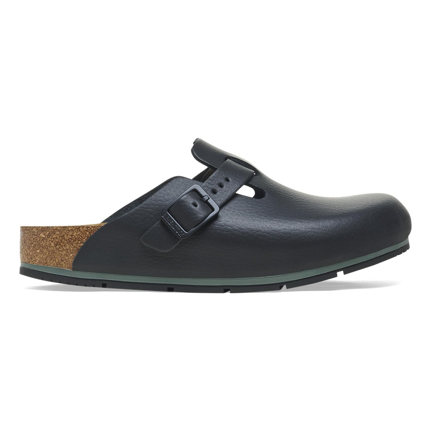 Birkenstock Zoccoli in Pelle Boston PRO - Scarpe da Lavoro Certificate di Alta qualità per Medicina, Gastronomia e Servizio, Nero, 39 EU Stretta