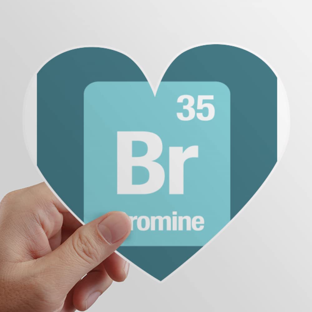 Br Brone Checal Element Science Heart Vinyl Sticker Bicycle Bottle Decal