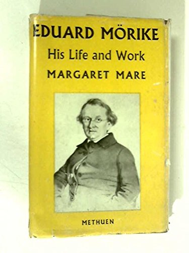 EDUARD MORIKE: THE MAN AND THE POET B0000CJSIA Book Cover