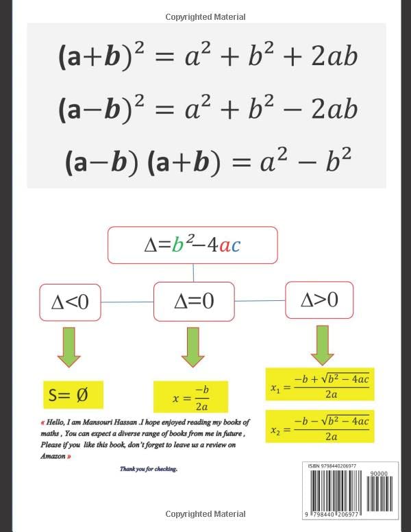 Practice Algebra | Simple Linear Equations | Factoring & Expanding | Solving Inequalities | Algebraic Identities | Quadratic Equations | With Answer Key - Image 2