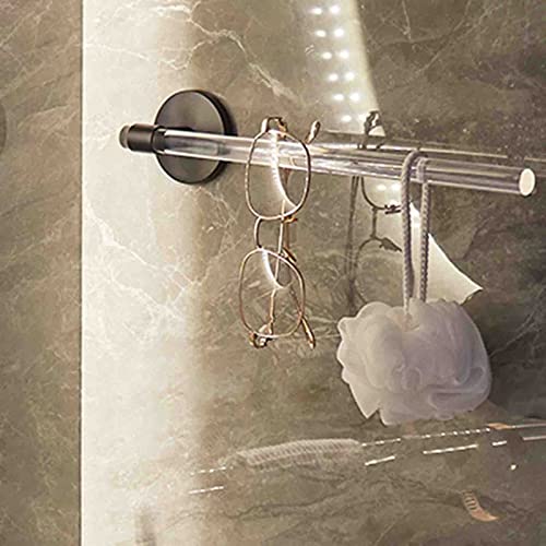 Étagère de serviette adhésive et support mural sans perçage pour bain