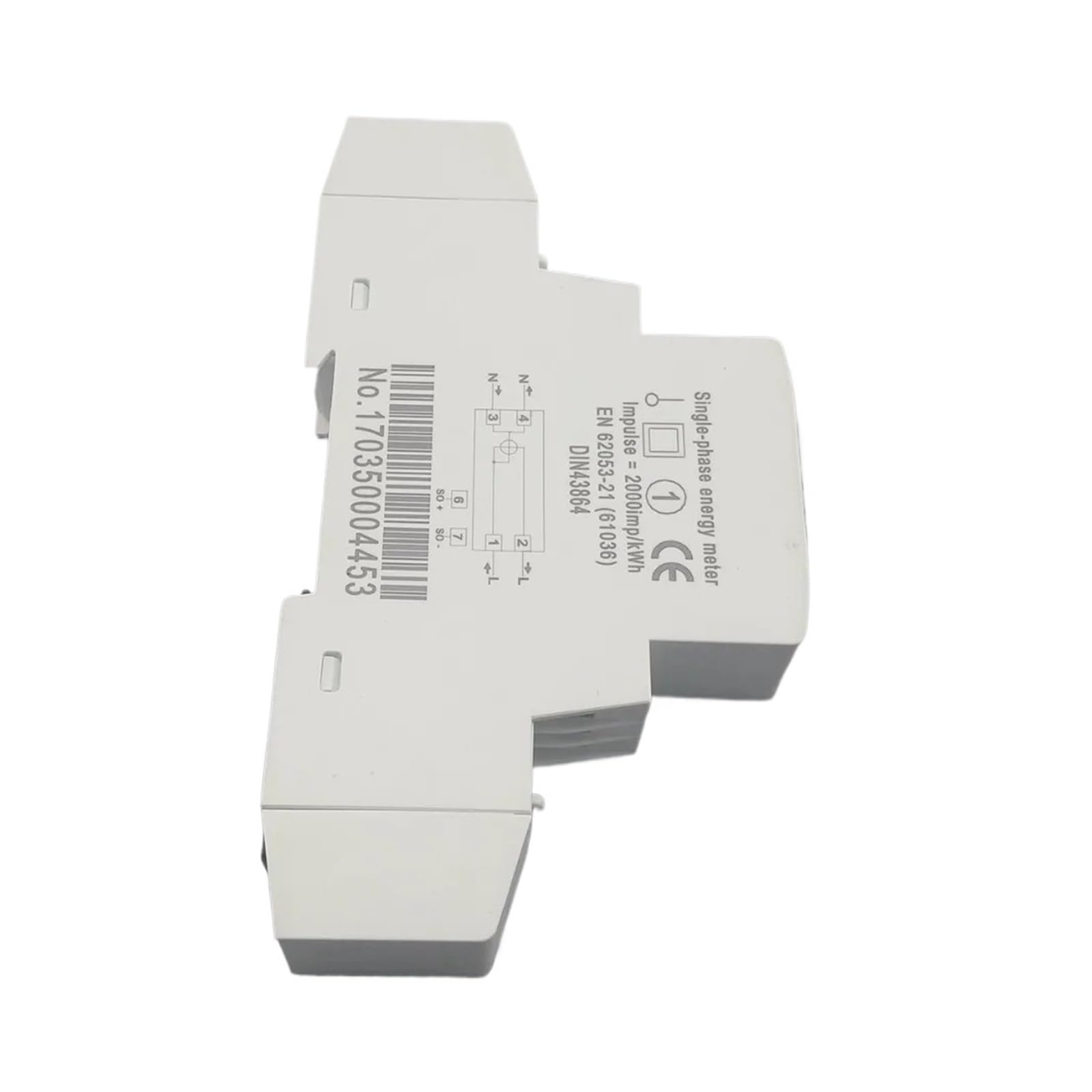 Contatore di energia 5 A 45A 220V 50HZ 60HZ Display Monofase su Guida DIN KWH Wattora Contatore di energia su Guida DIN