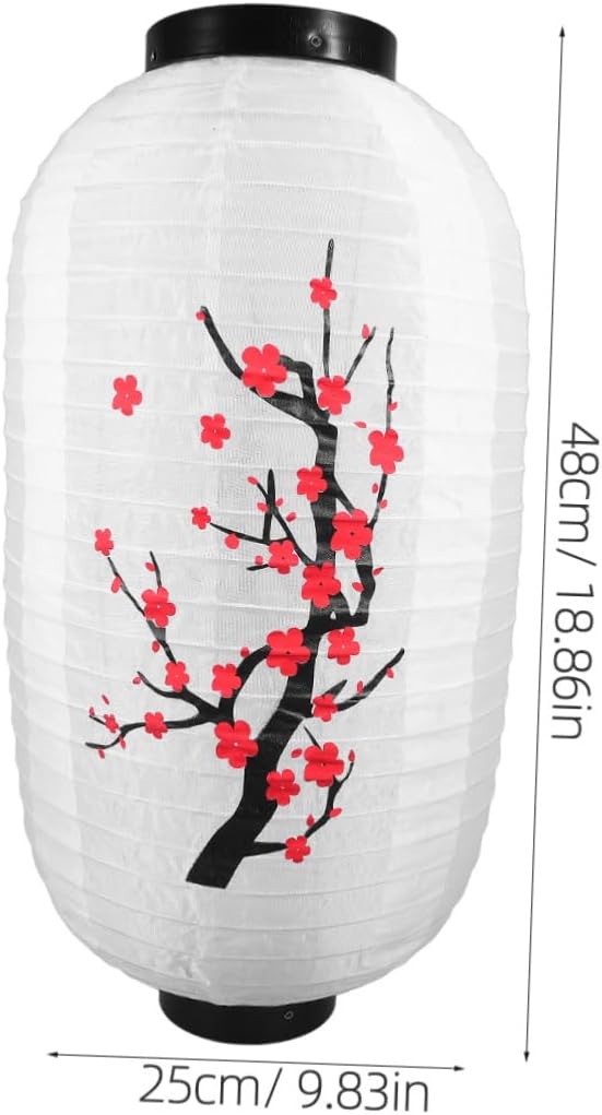 Gadpiparty Gadpiparty Pruimen Lantaarn Antieke Zijden Lantaarn Hangende Ramen Bar Japans Chinese Hangende Zijden Papieren Sushi Lampen Pruim Boezem en Doek Hanger photo 3